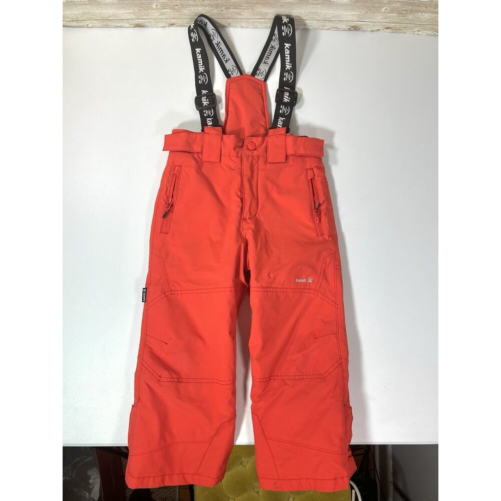 Kamik Harper Bib Red Snow Pants - Kids Size 5